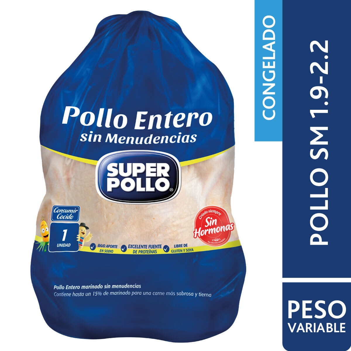 Pollo Entero sin Menudencias 1.9-2.2