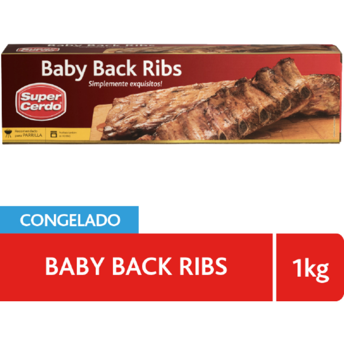 Costillar Baby Back Ribs en Estuche