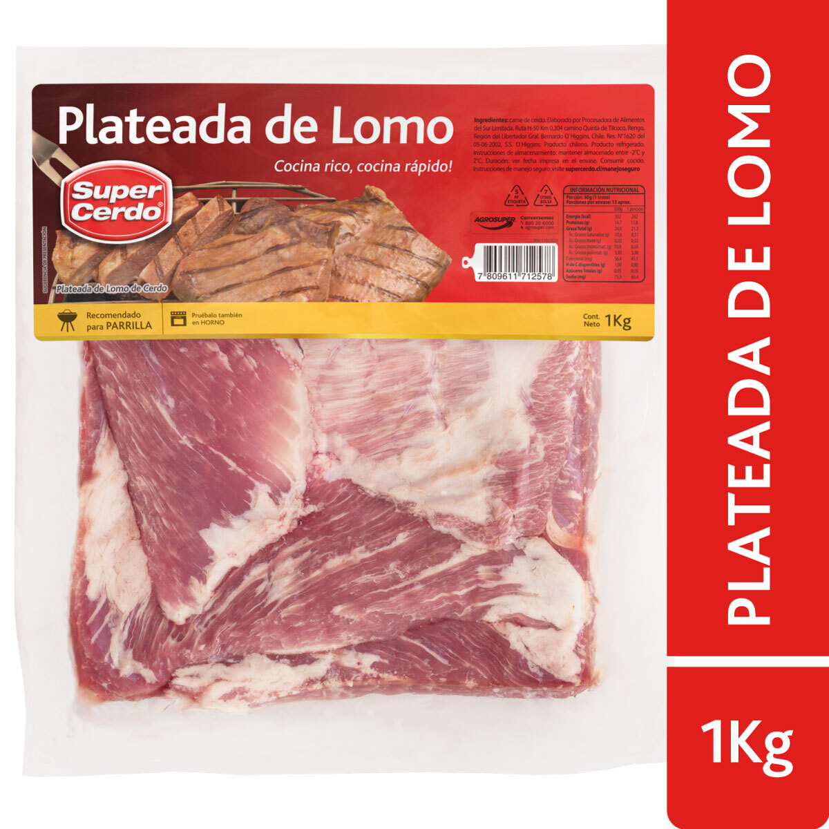 Plateada de Lomo de Cerdo