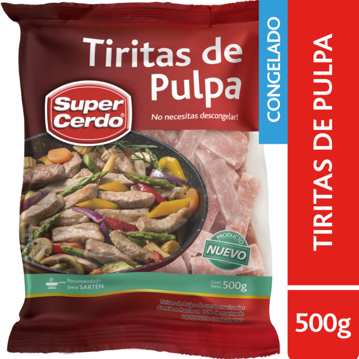 Tiritas de Pulpa de Cerdo