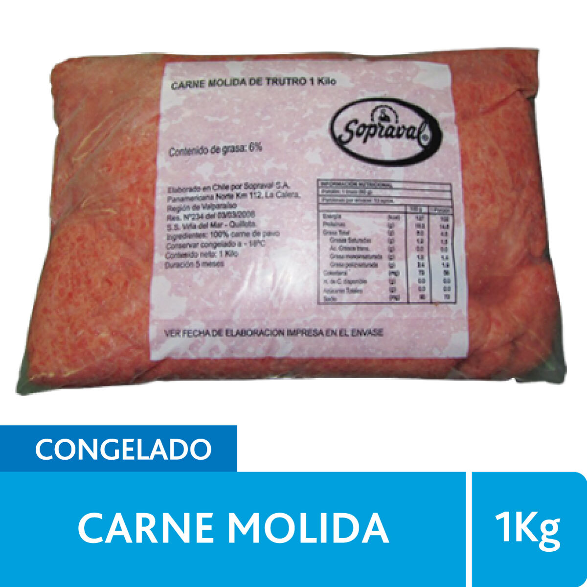 Carne Molida de Trutro de Pavo