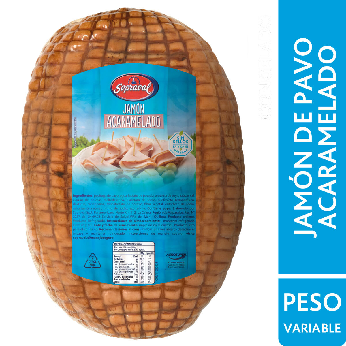 Jamón de Pavo Acaramelado