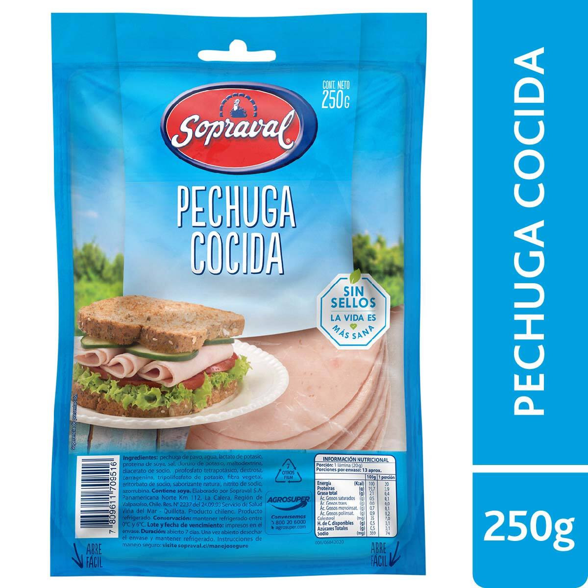 Pechuga de Pavo Cocida Laminada