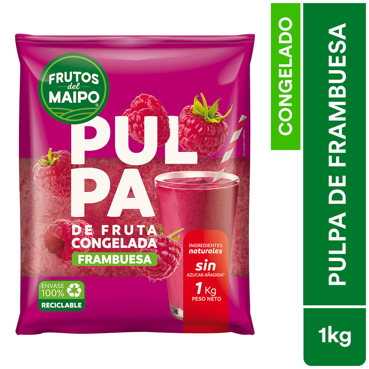 Pulpa de Frambuesa Bolsa 1 kg