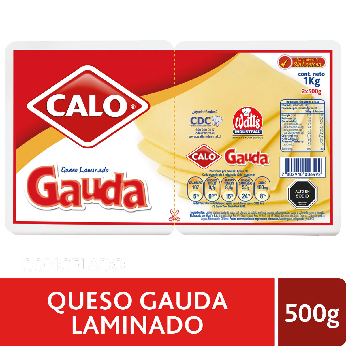 Queso Gauda Laminado 6x1 kg.