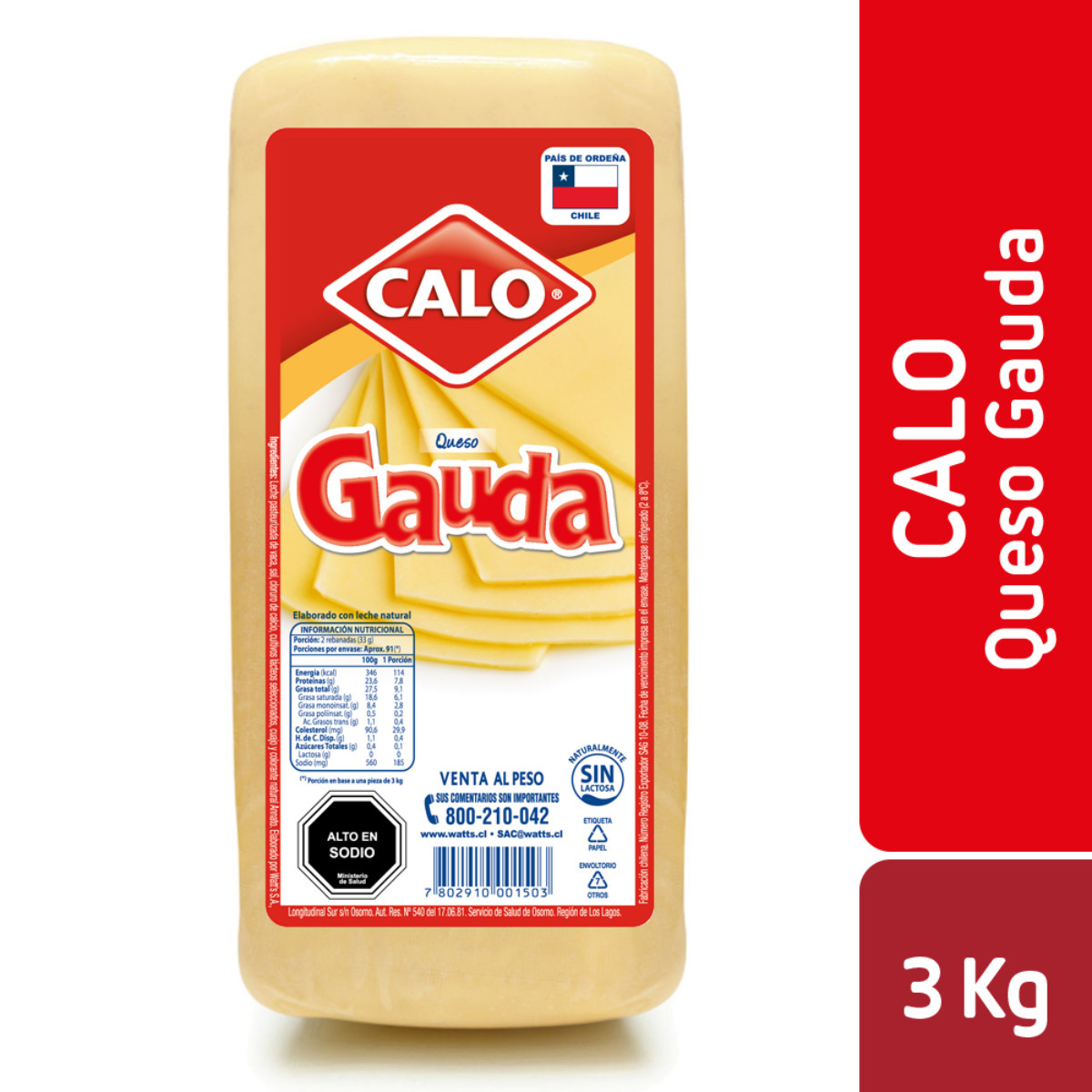 Queso Gauda Calo Pieza