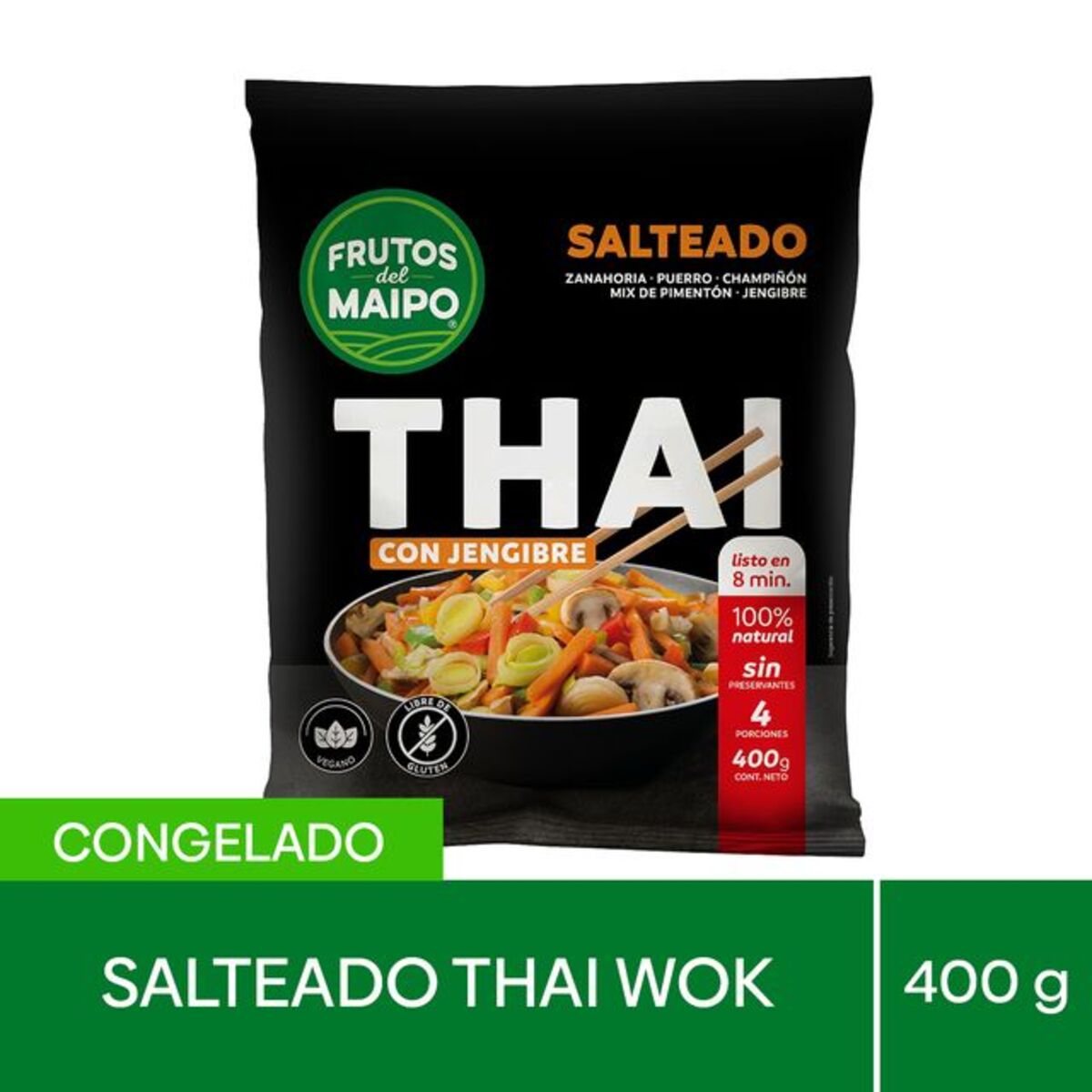 Salteado Thai Wok Con Jenjibre