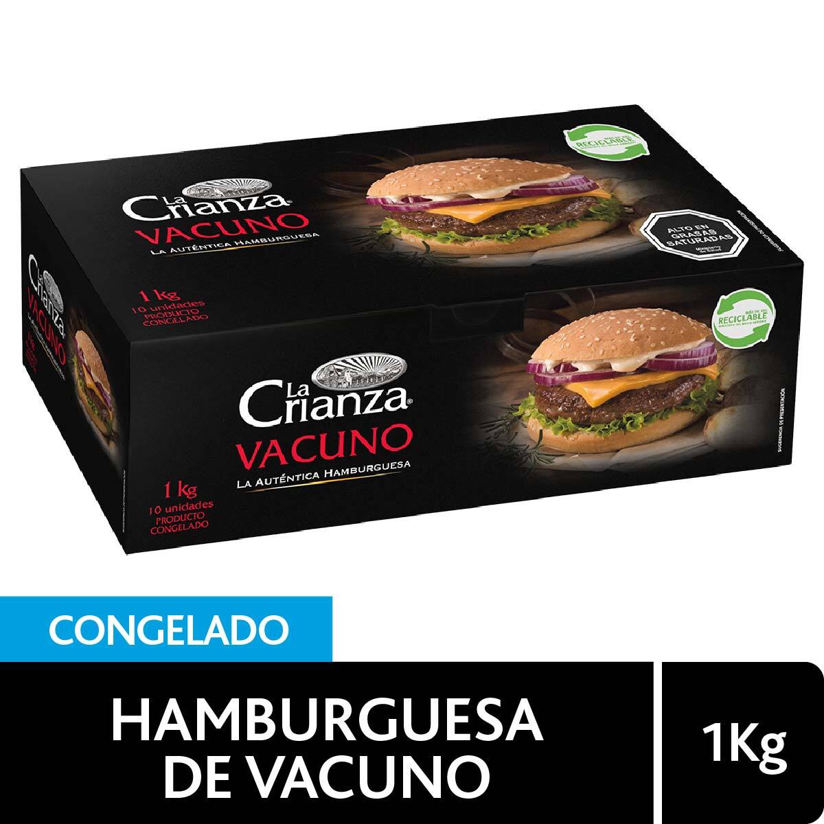 Hamburguesa de Vacuno de 100 grs.