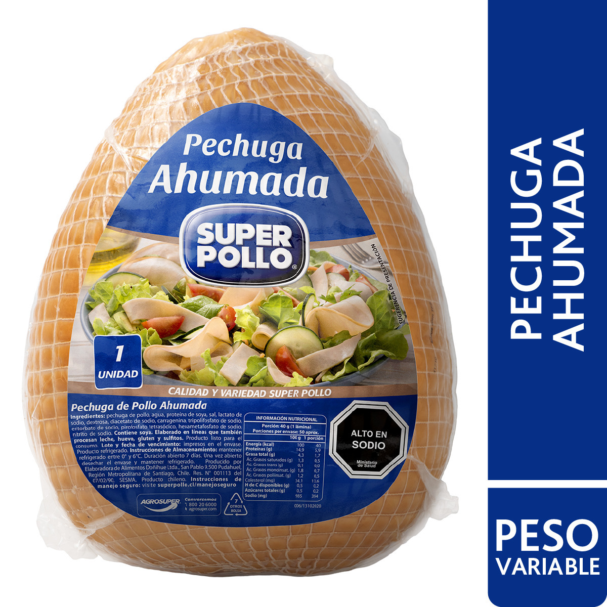 Pechuga de Pollo Ahumada