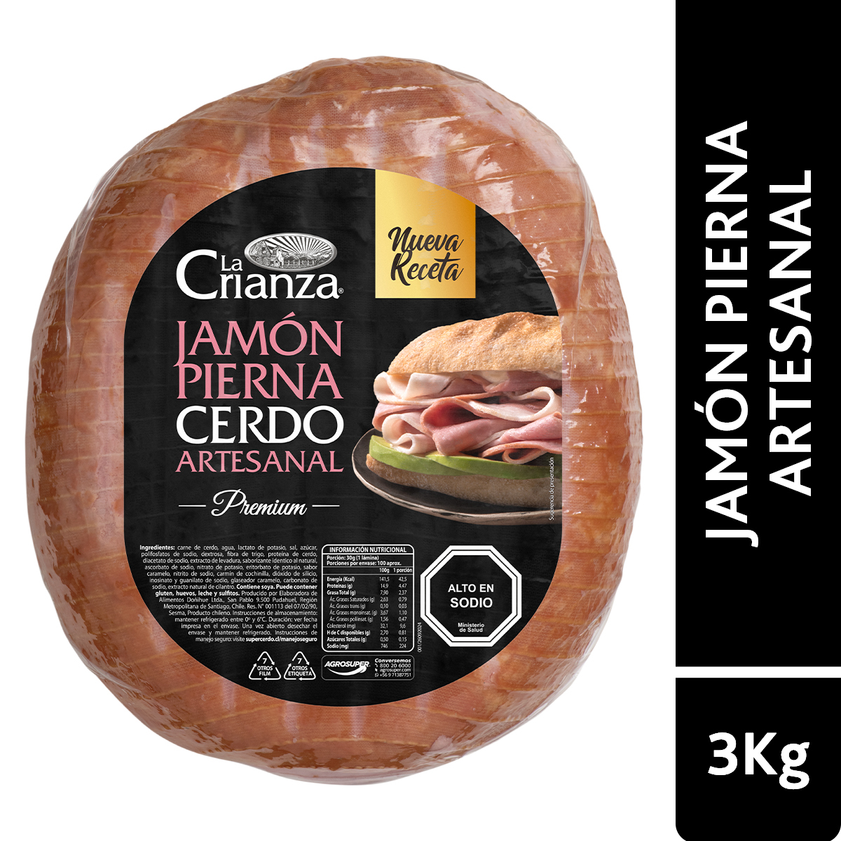 Jamón pierna artesanal