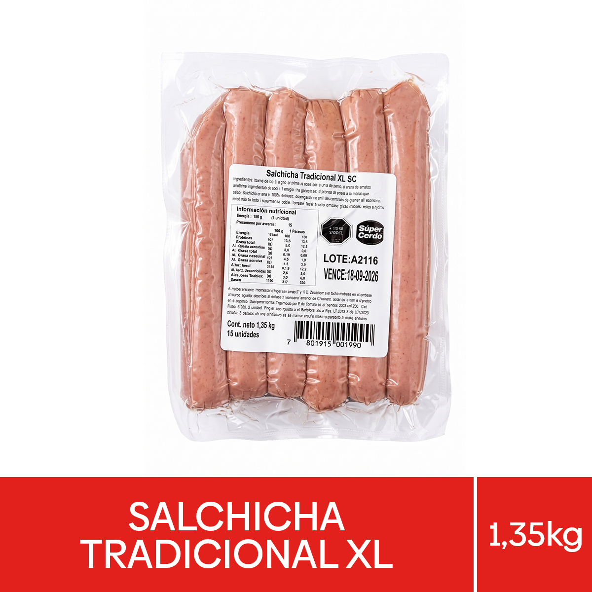 Salchicha Tradicional XL