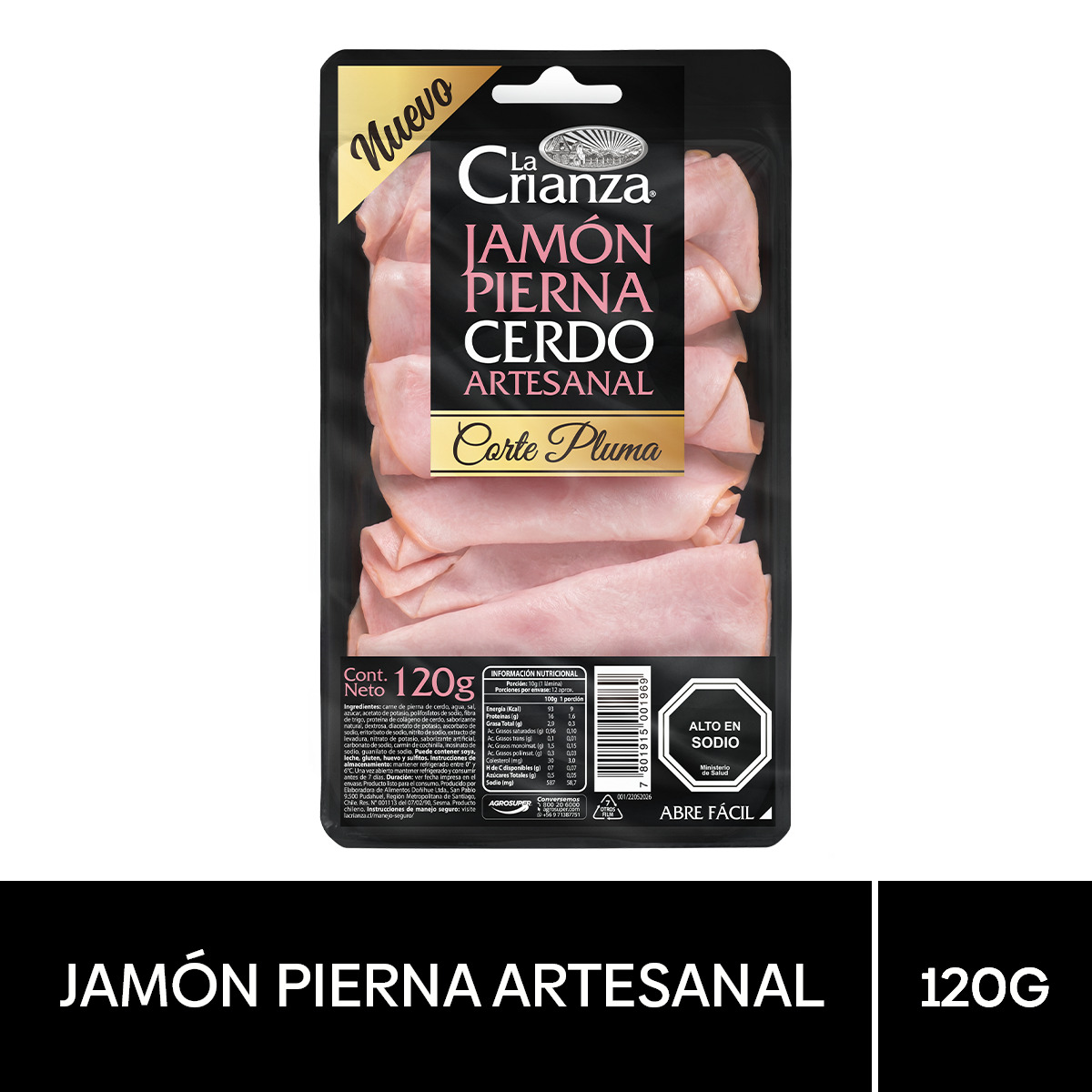 Jamon Corte Pluma Pierna Artesanal