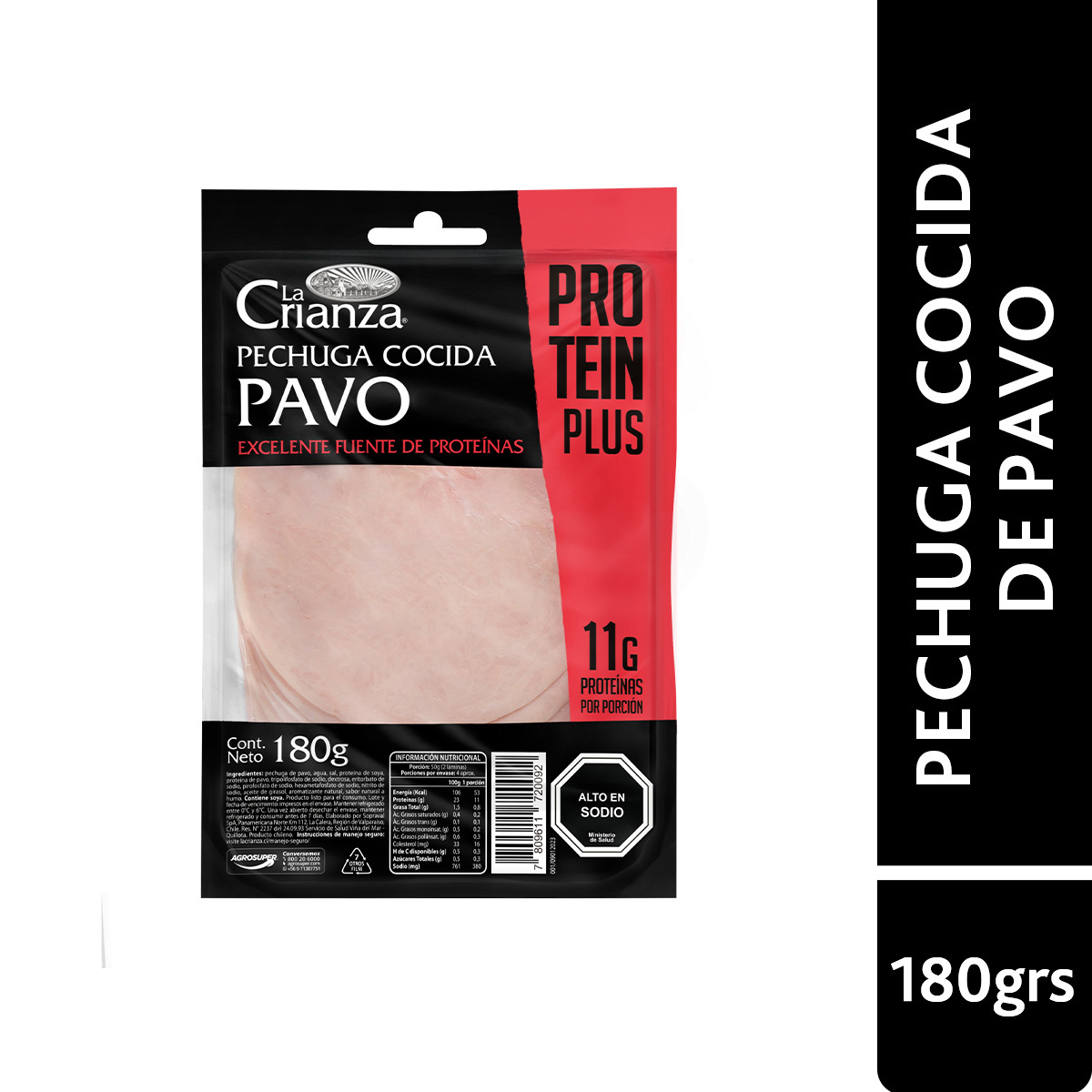 Pechuga Cocida de Pavo Protein Plus