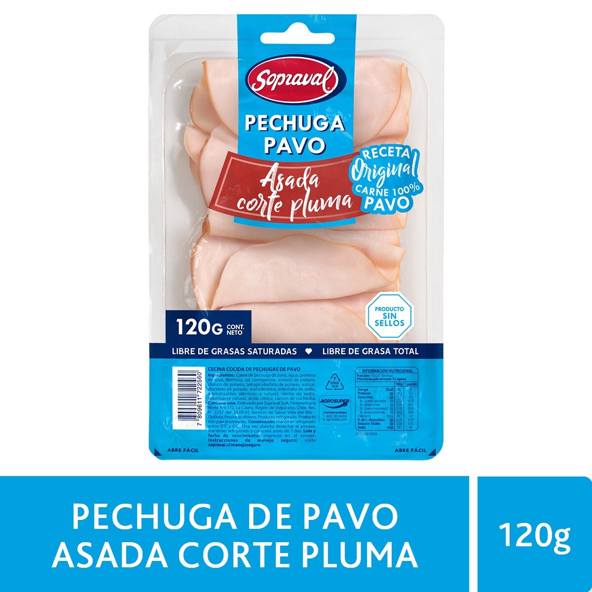 Pechuga de Pavo Asada Corte Pluma