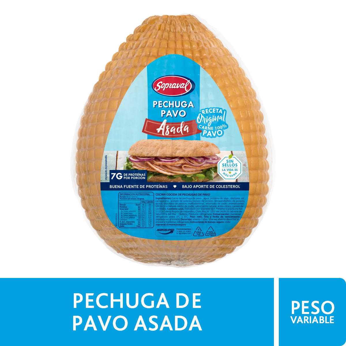Pechuga Asada de Pavo
