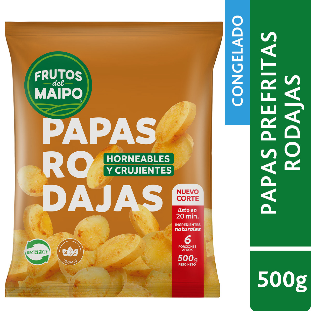 Papas Prefritas en Rodajas