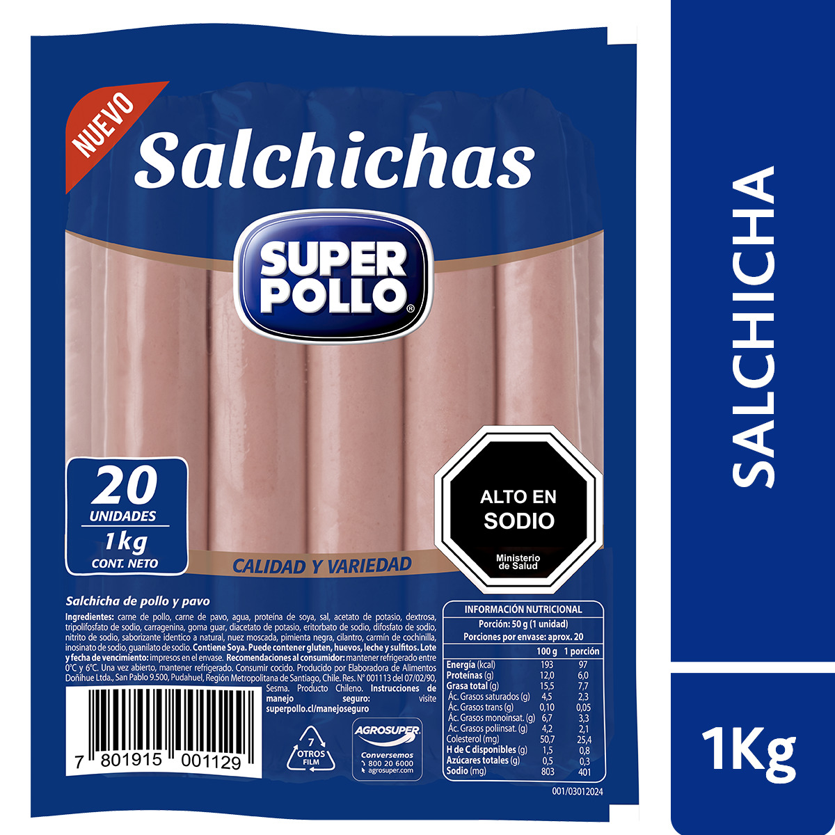 Salchichas Super Pollo