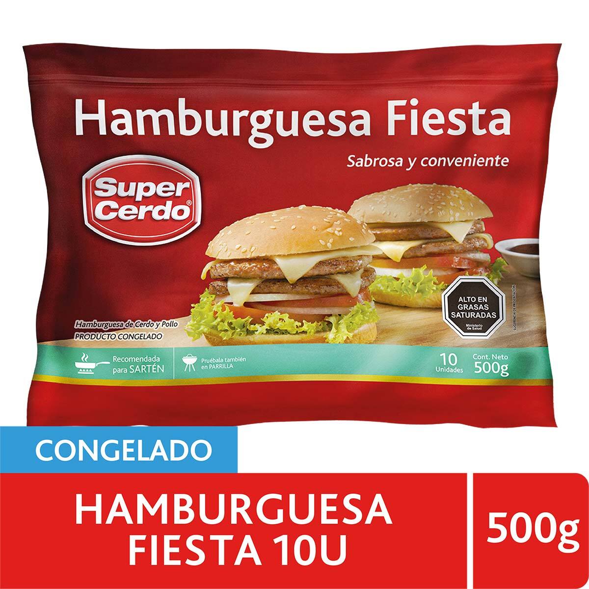 Pack Hamburguesa de Cerdo Fiesta