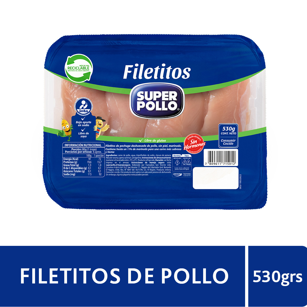 Filete de Pollo en Bandeja | Filete | Pollo | General | Agrosuper ...