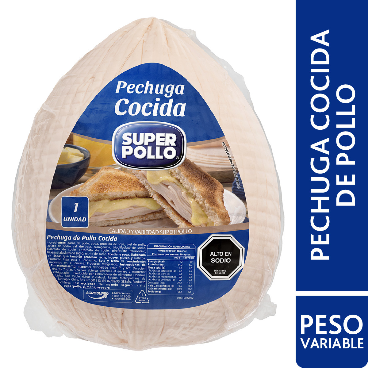 Pechuga de Pollo Cocida Super Pollo