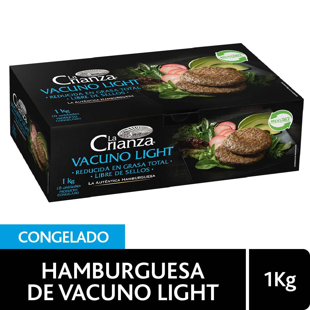 Hamburguesa de Vacuno Light de 100 grs.