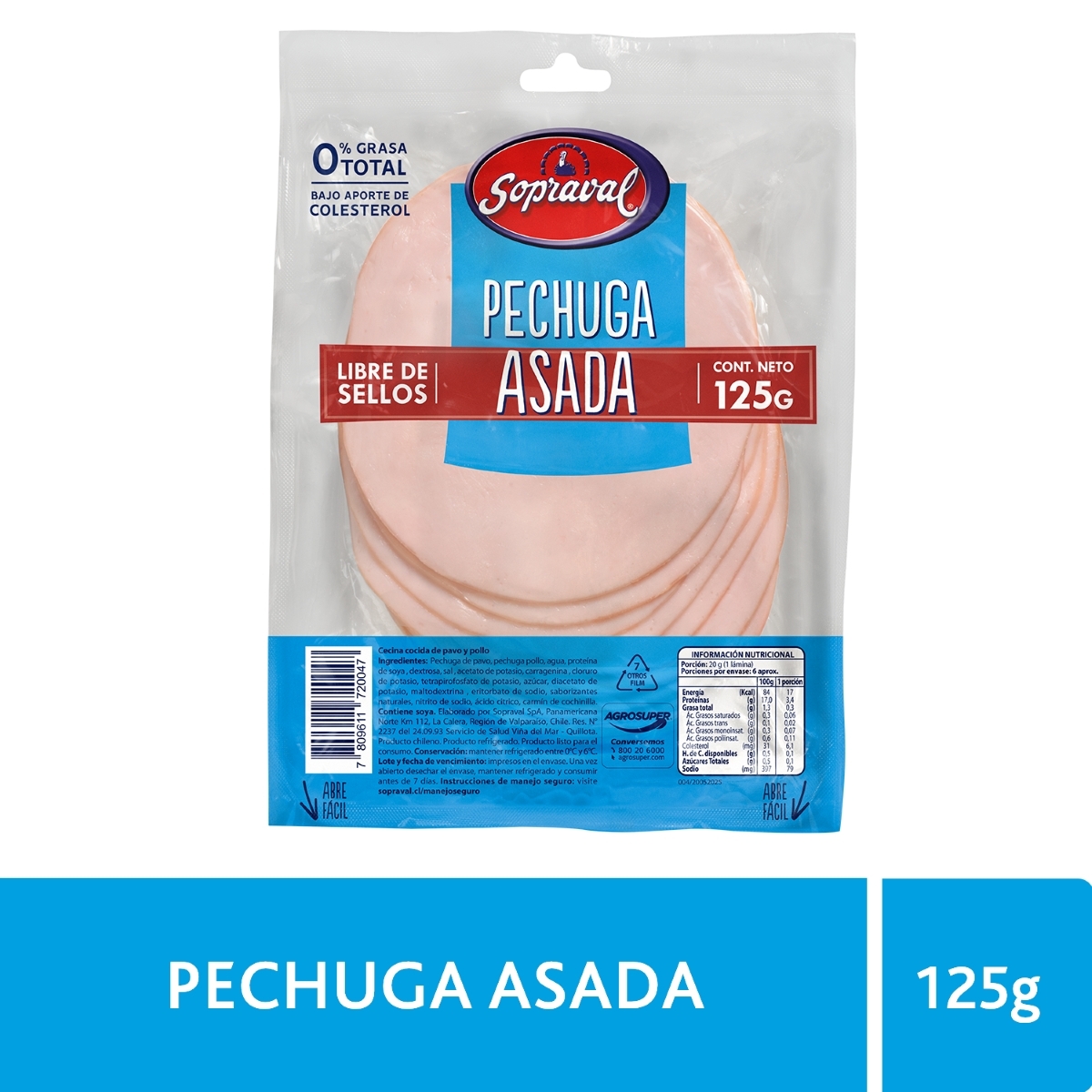 Pechuga Asada de Pavo