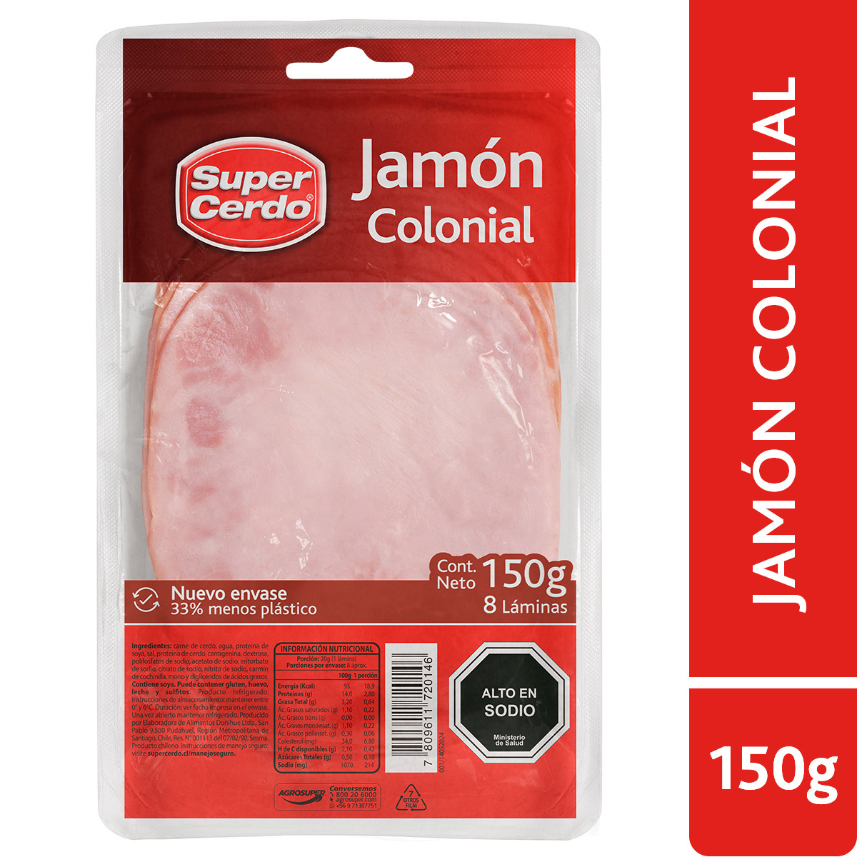 Jamón Colonial Laminado