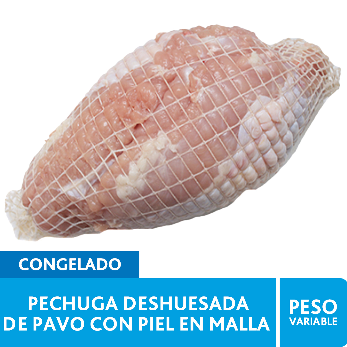 Pechuga de pavo deshuesada en malla